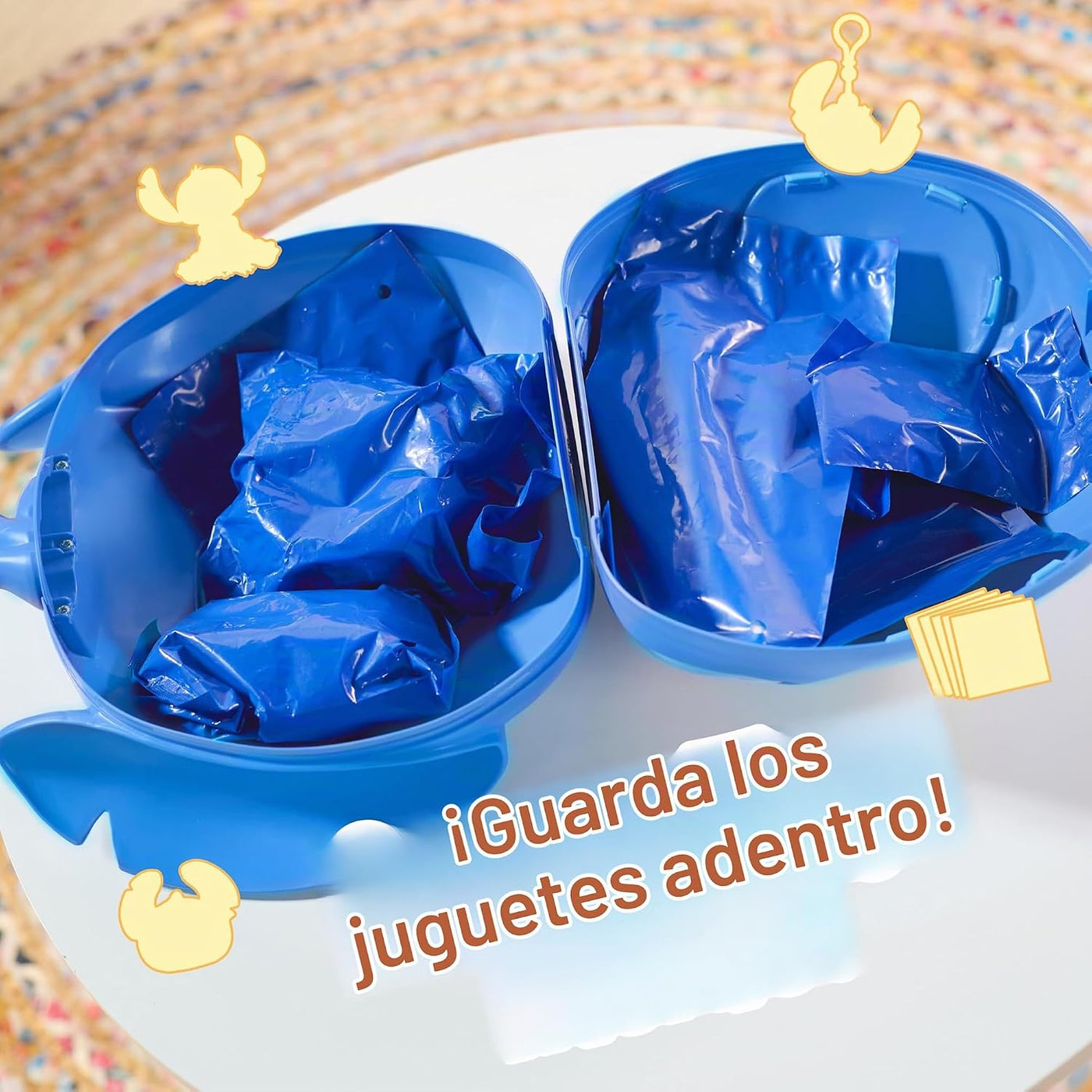Cápsula Misterio Jumbo de Disney Stitch, 10 Sorpresas Adentro, Figu...