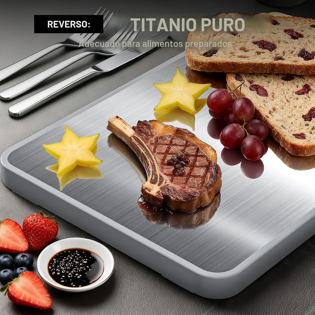 Tablas de cortar de titanio para cocina, tabla de cortar de madera...