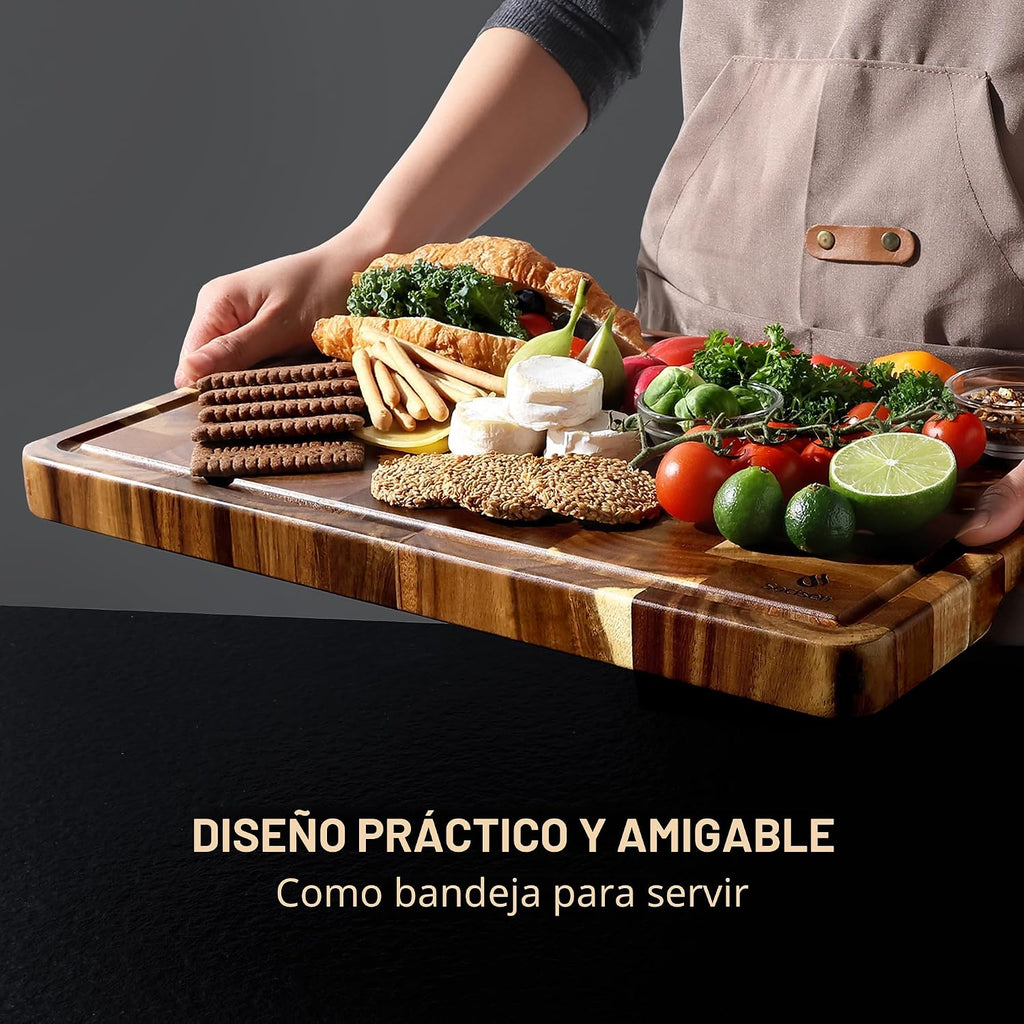 Tabla de Cortar Extra Grande de Fibra Final para Cocina con Pies An...