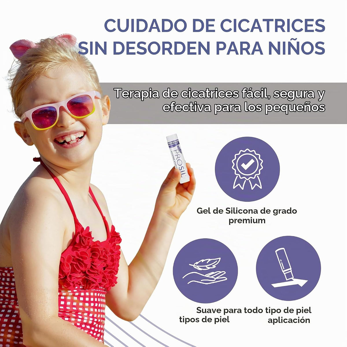 Kids Pro-Sil - Palo de silicona para cicatrices (0.15 oz) | Tratami...