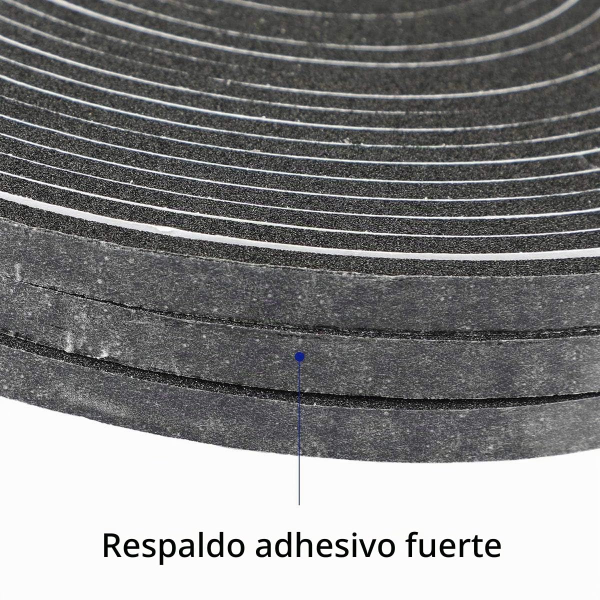 Cinta de espuma de alta densidad, 1\/2 pulgadas de ancho x 1\/2 pul...