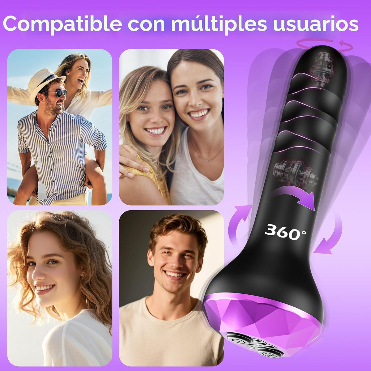 Juguetes anales vibratorios con tapón anal, masajeador de próstata...