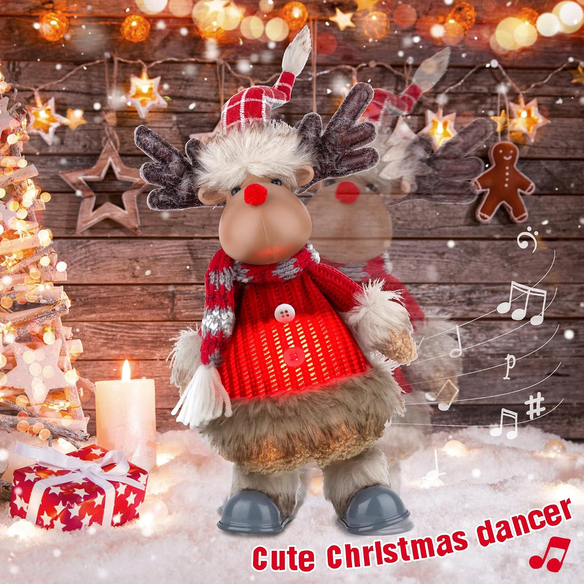 WeDoSoy - Reno Eléctrico con Canto, Baile, Animatrónico Navideño Mu...
