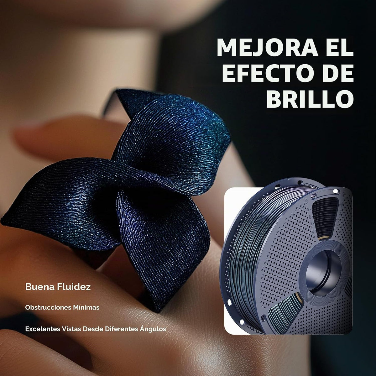 SUNLU Filamento de impresora 3D de ácido poliláctico para galaxia |...