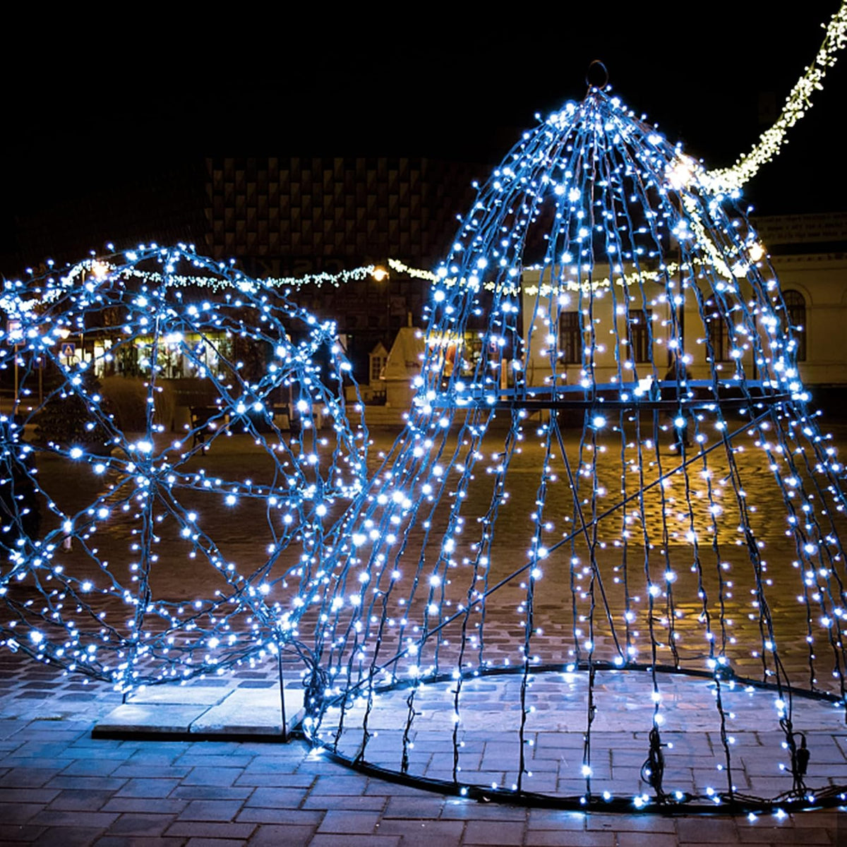 HOME LIGHTING 66 pies de luces decorativas de Navidad en miniatura,...