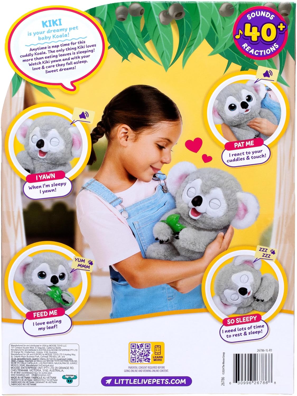 LITTLE LIVE PETS Mi Bebé Koala Kiki, Peluche Koala | Peluche intera...