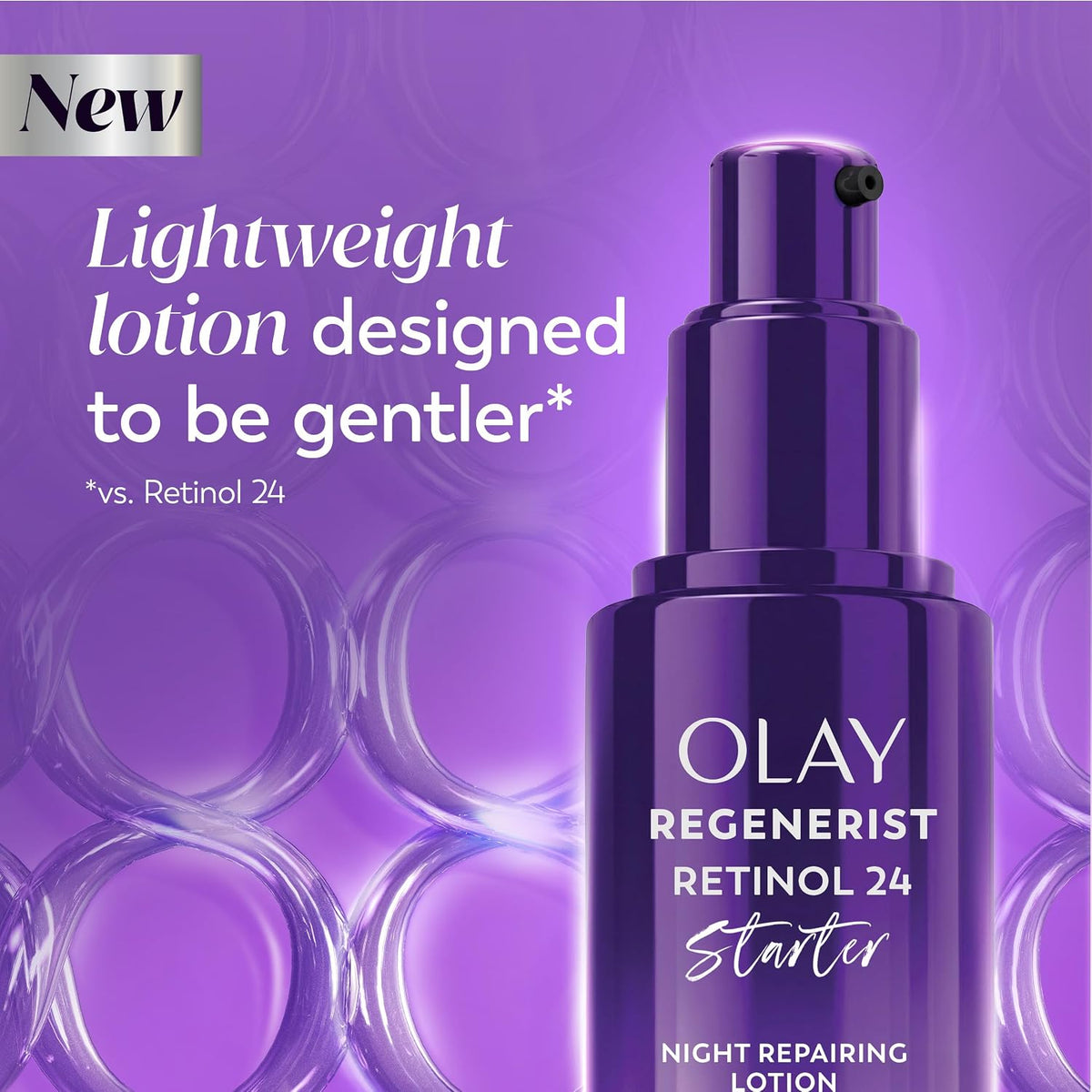 Olay Regenerist Retinol 24 Starter Loción reparadora nocturna, sin...