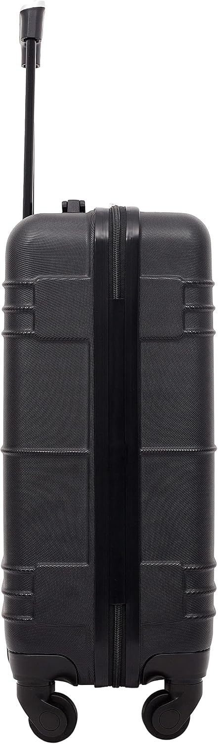 Travelers Club Equipaje de mano Richmond Spinner de 22", Negro