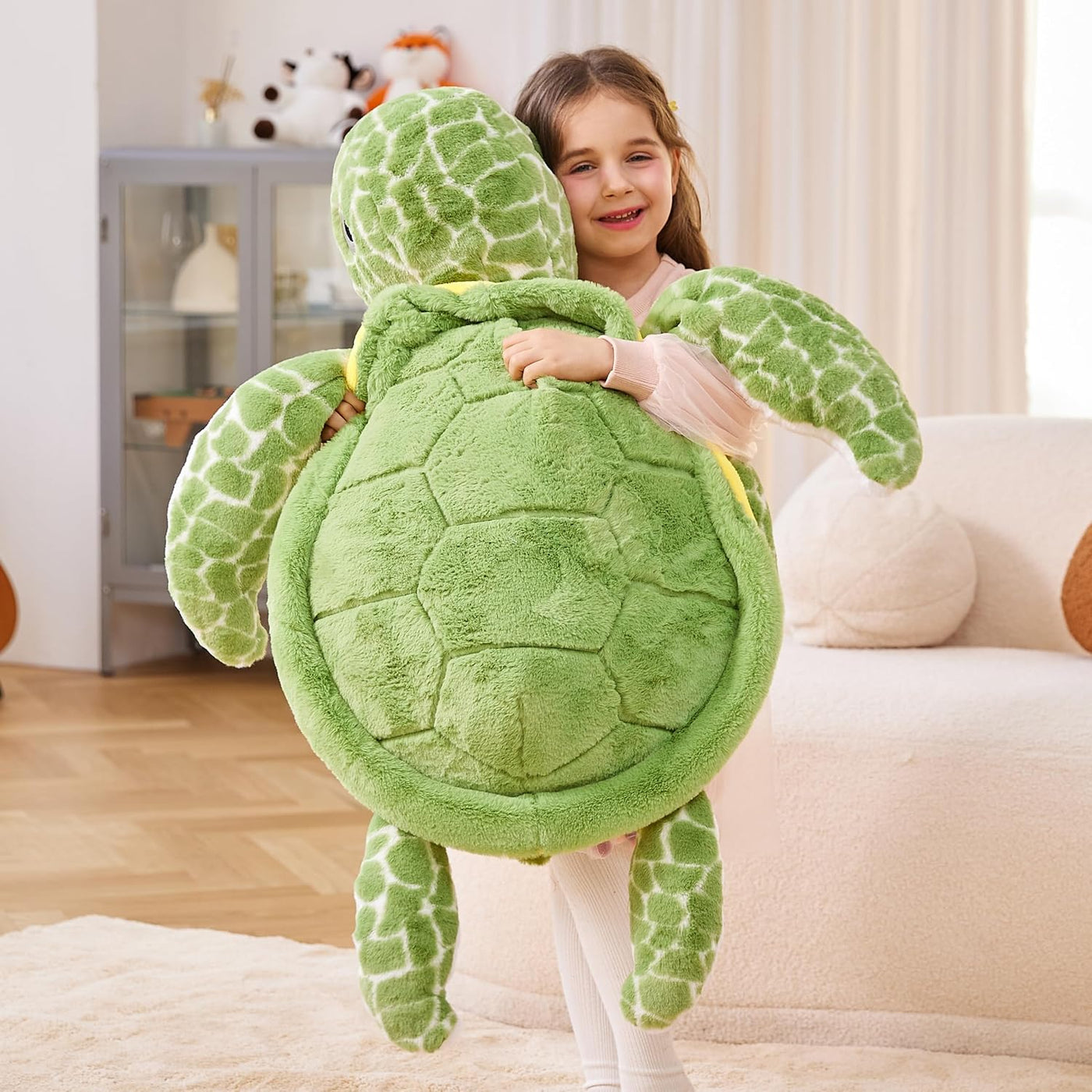 IKASA - Peluche gigante de tortuga marina de felpa, juguete de anim...