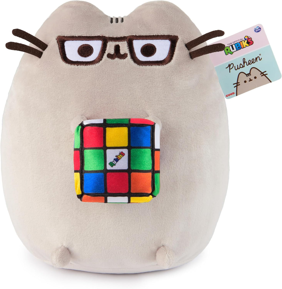 GUND Pusheen Rubik's Cube - Juguete de peluche de 9.5 pulgadas...