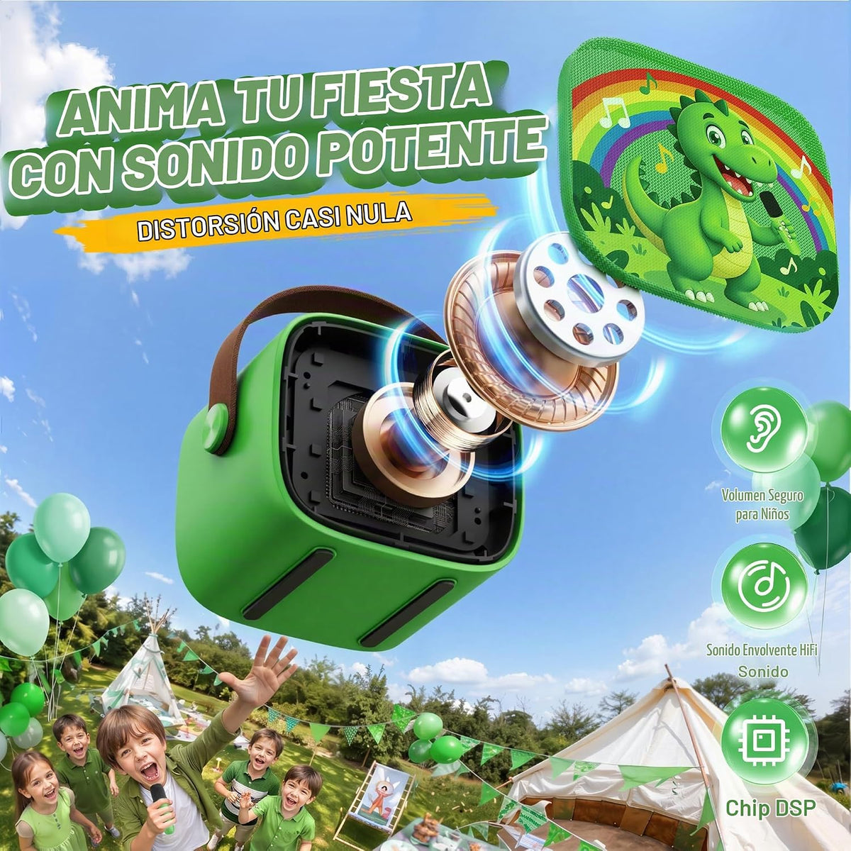 YLL Máquina de karaoke para niños, los mejores regalos de cumpleaño...