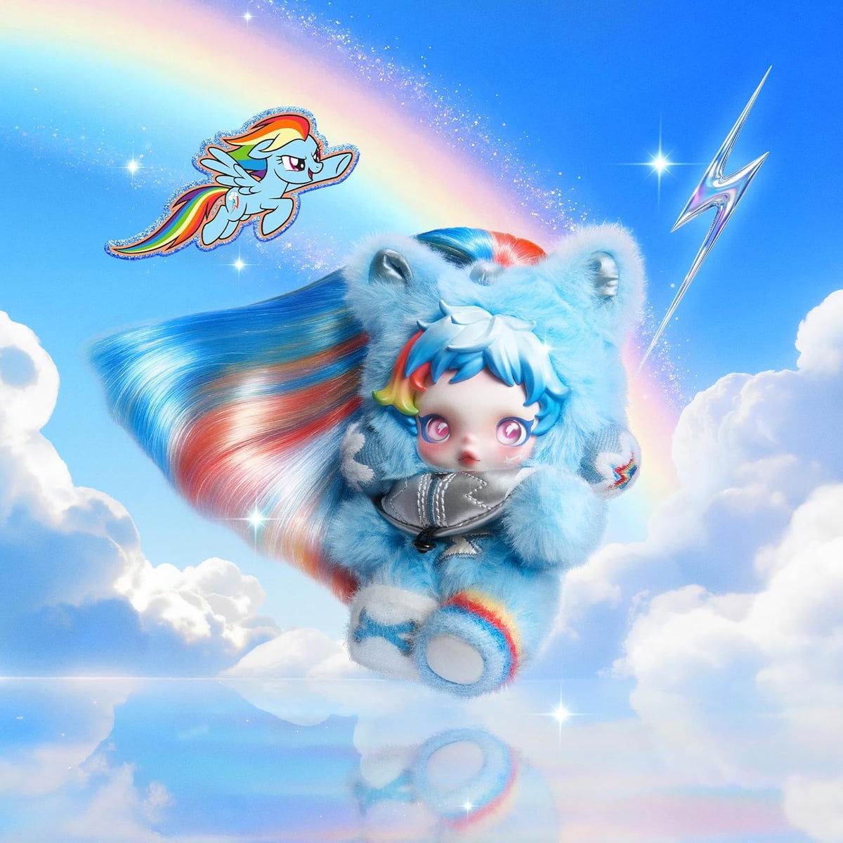 POP MART SKULLPANDA × My Little Pony Series - Caja ciega de felpa,...