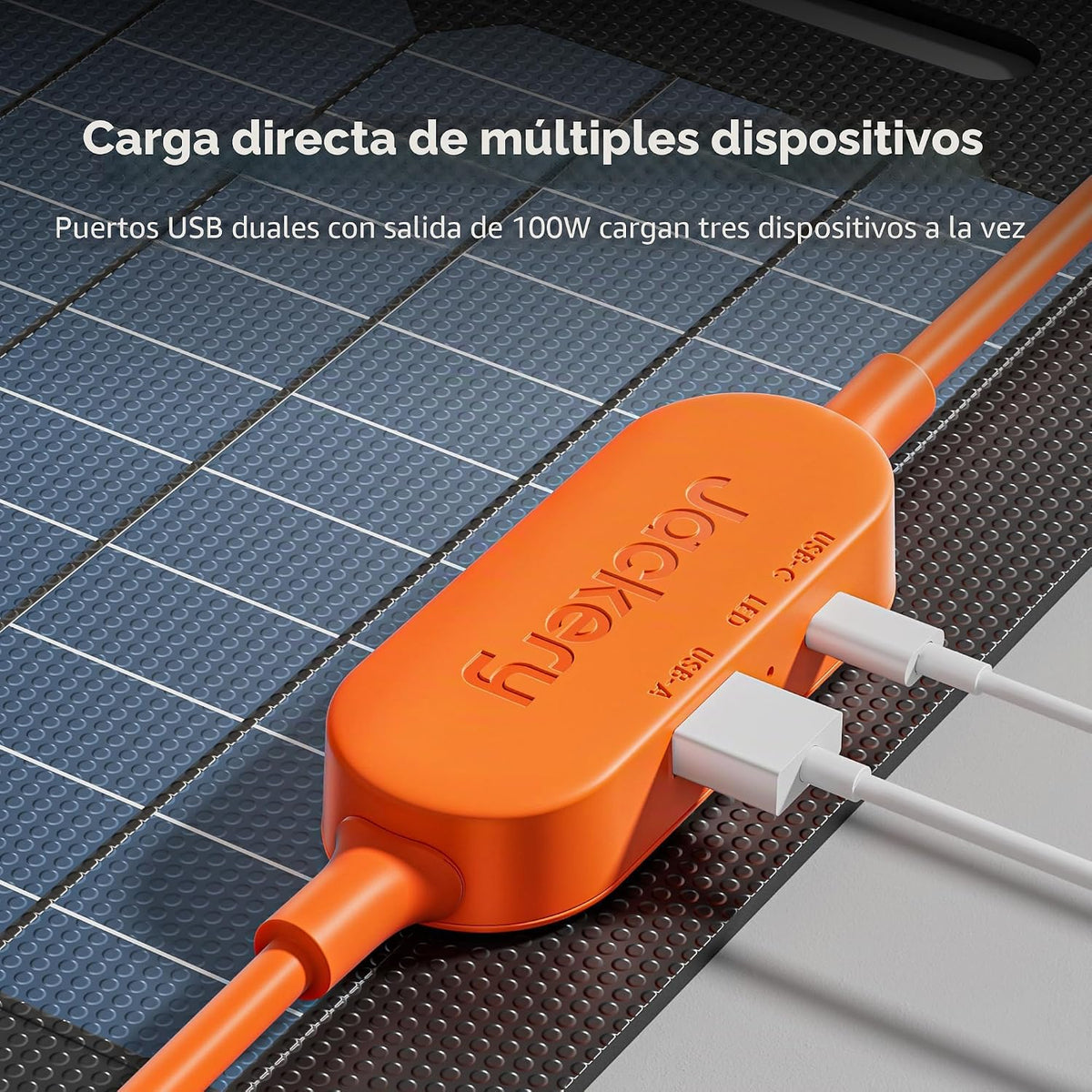 Jackery SolarSaga - Panel solar de aire de 100 W, paneles bifaciale...
