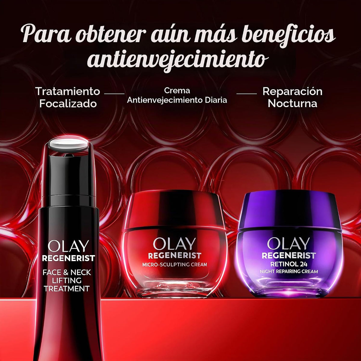 Olay Regenerist - Rodillo de cuello y cara, crema para el cuello pa...