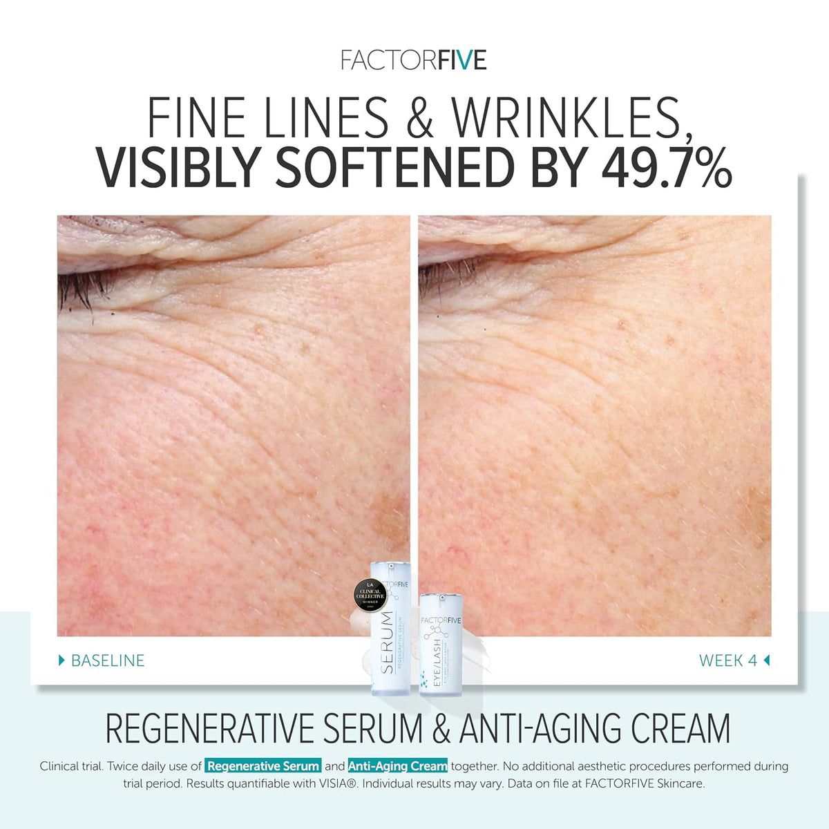 FACTORFIVE Crema antiedad con factores de crecimiento de células ma...