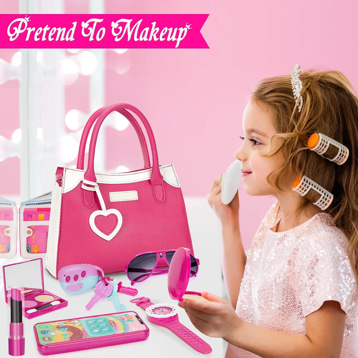 Bolso de juego Officygnet para niña pequeña, juguetes de princesa d...