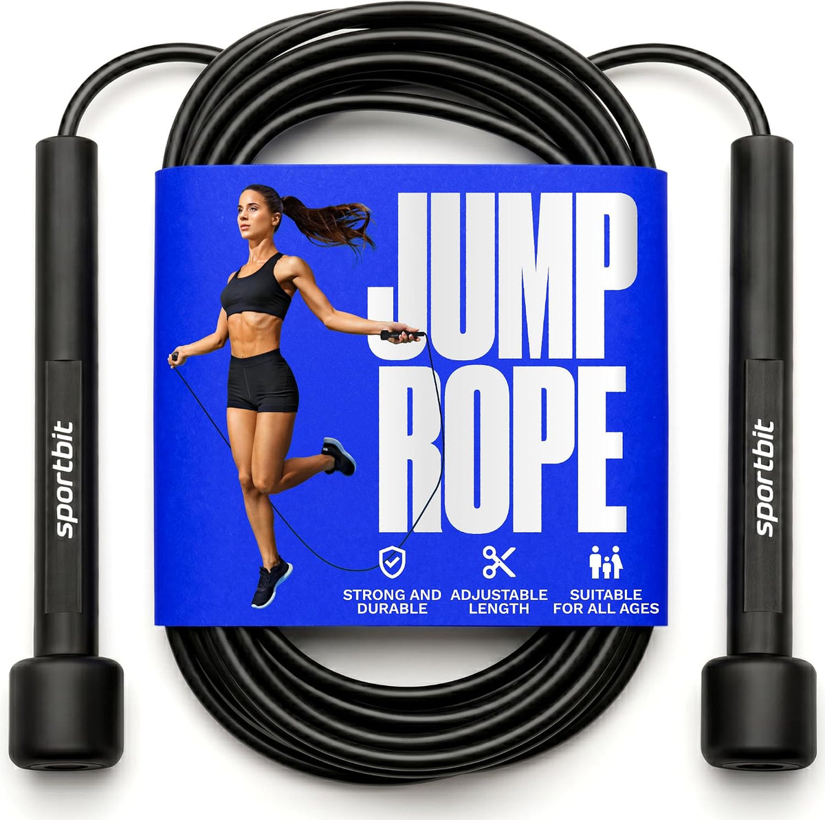 Cuerda de saltar ajustable para fitness y ejercicio - Cuerda de sal...