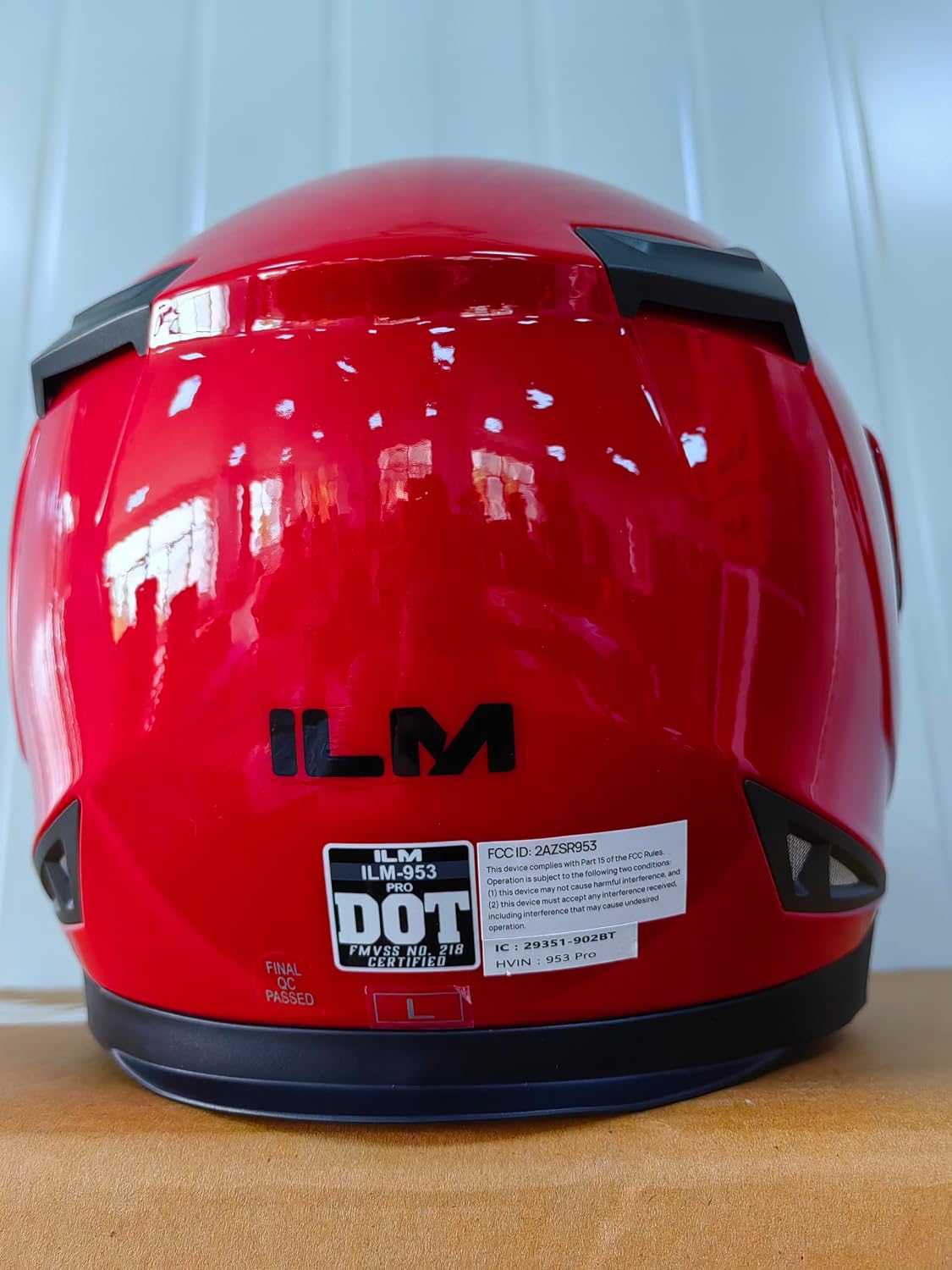 ILM - Casco de motocicleta modular con visera solar abatible, Bluet...
