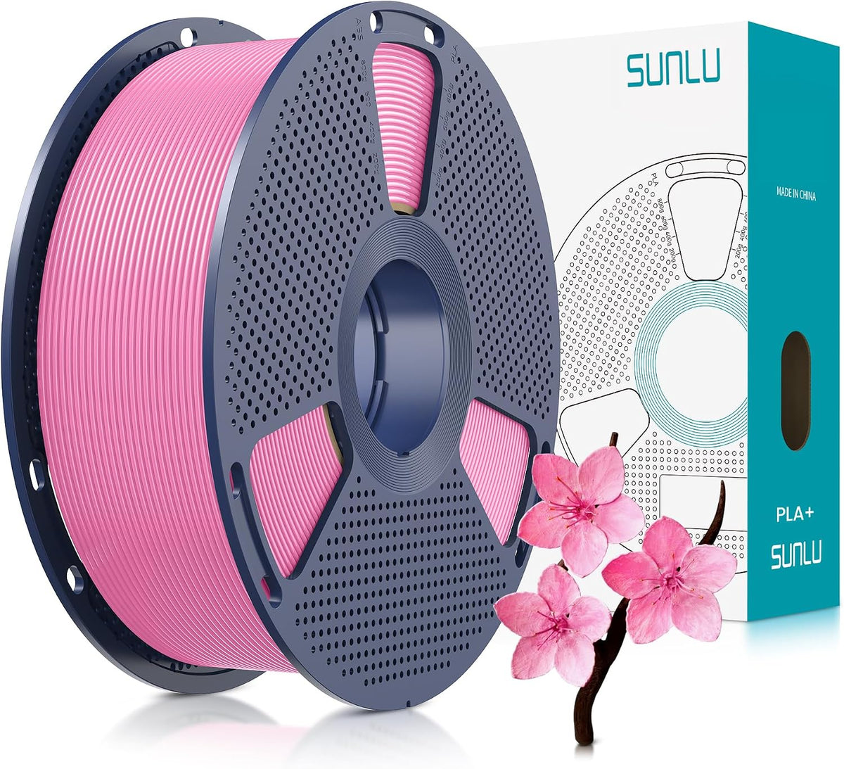 SUNLU Filamento PLA Plus de 0.07 in, rosa, 2.2 lbs | Filamento PLA...