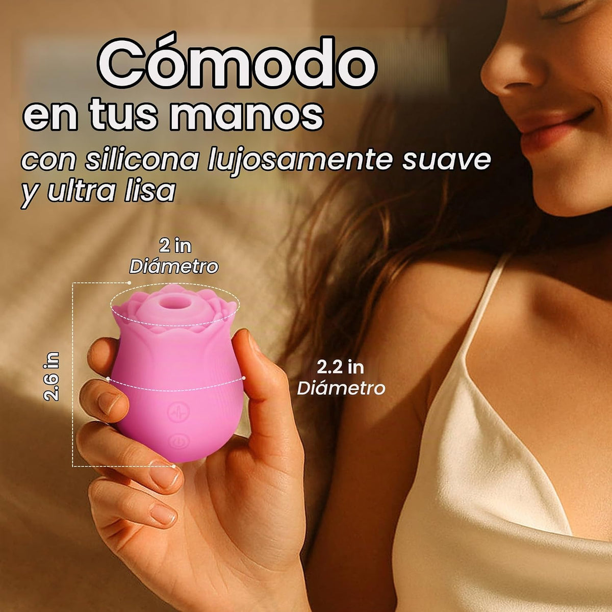 Vibrador de succión de juguete de rosas prémium para mujeres, jugue...