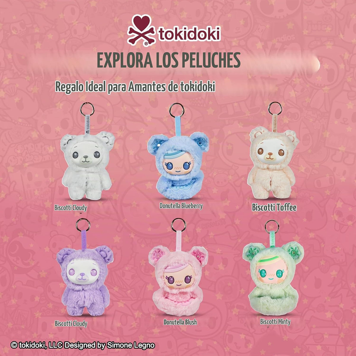 tokidoki™ - Caja ciega de felpa de vinilo suave y dulce - Peluches...