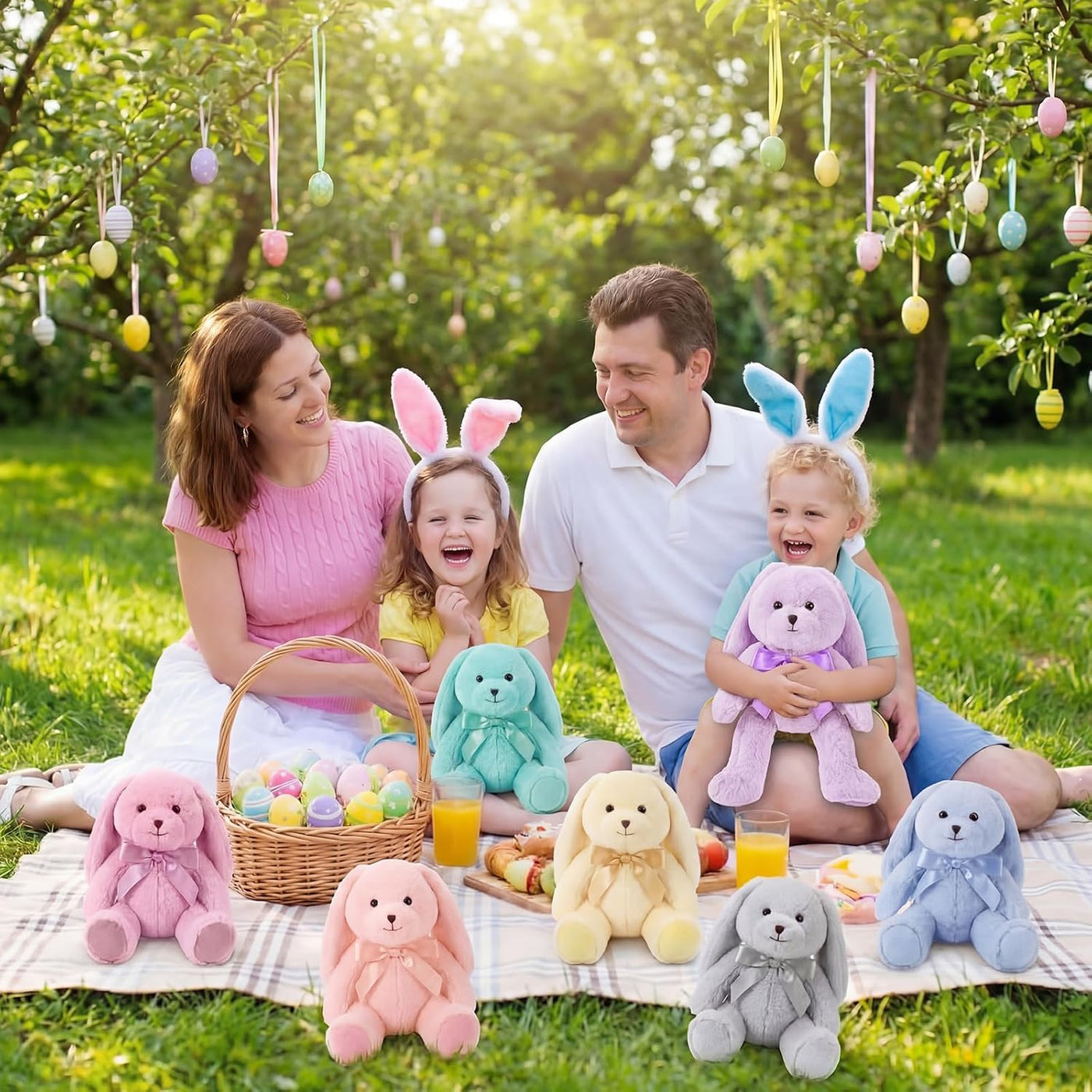 Civaner 7 piezas de animales de peluche a granel de 12.5 pulgadas,...