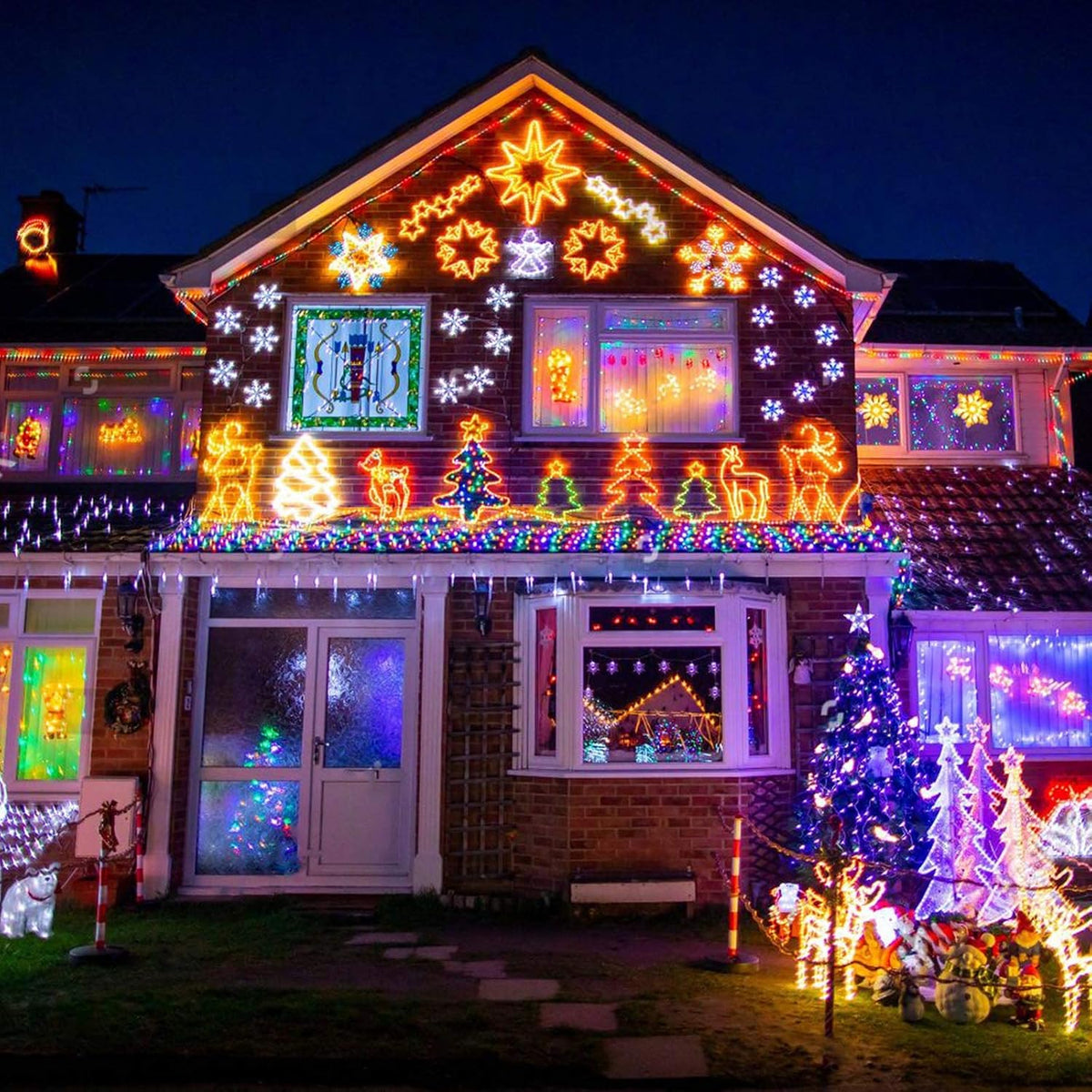 200 luces de cadena conectables LED, luces navideñas de 66 pies par...