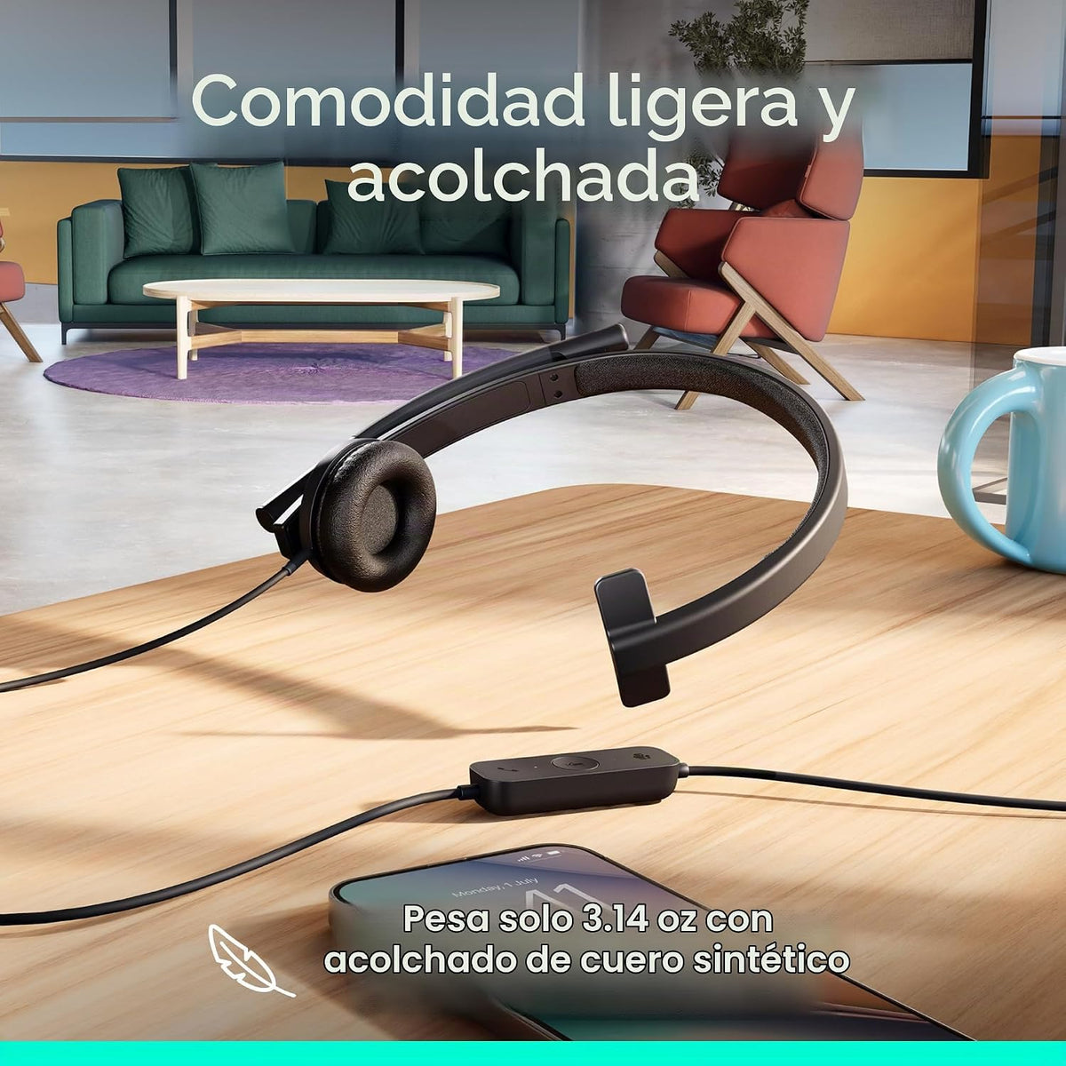 Logitech Auriculares USB H570e con micrófono, PC y Mac - Negro | Co...