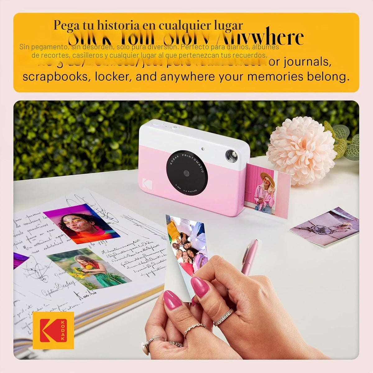 KODAK Printomatic - Paquete de inicio de cámara de impresión instan...