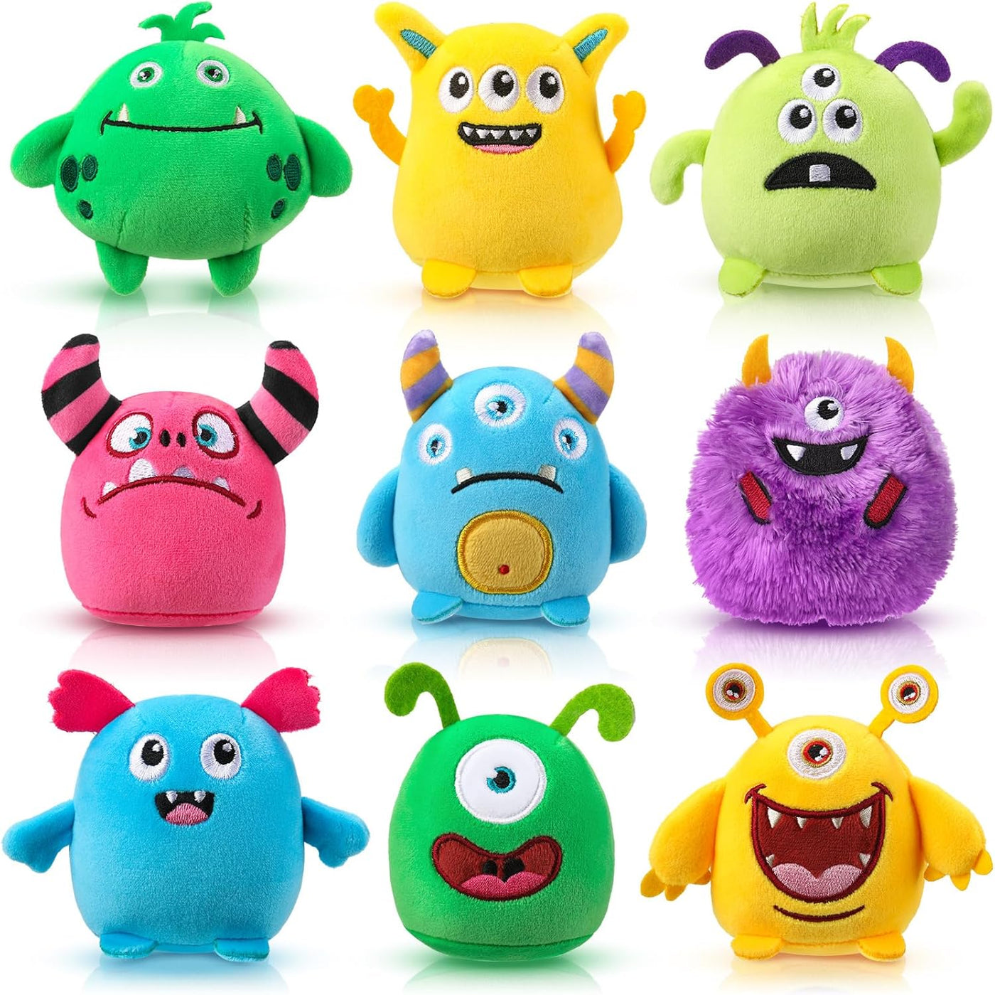 Libima - 9 animales de peluche pequeños a granel, monstruos | Peque...