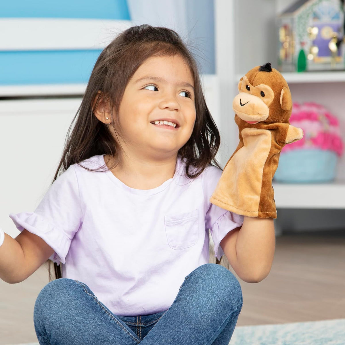 Melissa &amp; Doug Safari Buddies - Marionetas de mano, juego de 6...