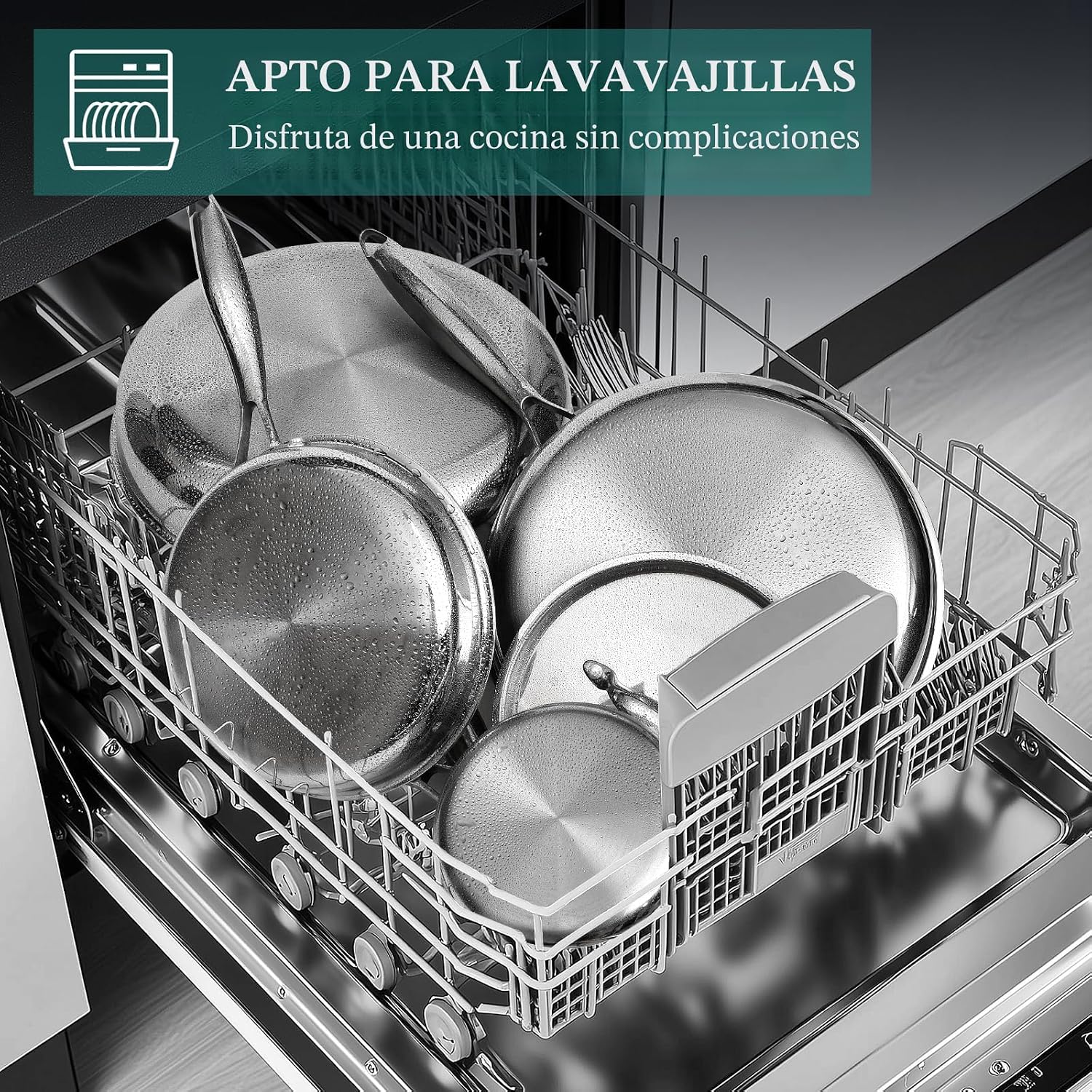 EWFEN Juego de ollas y sartenes, juego de utensilios de cocina de a...