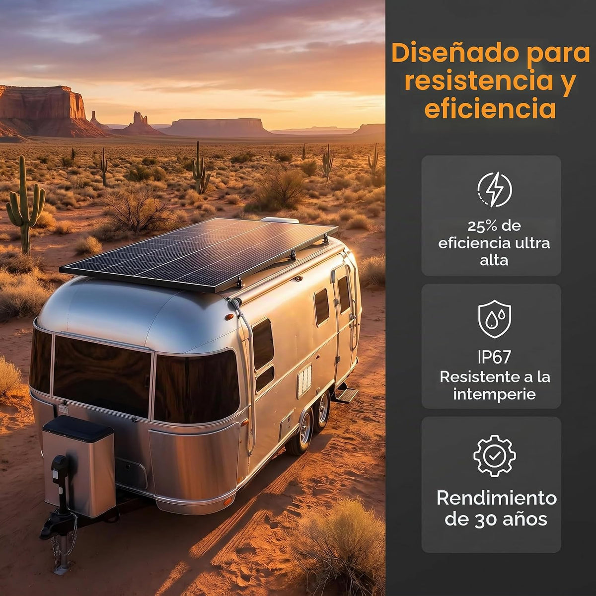 Xilanseek Panel solar bifacial de 400 W, panel solar monocristalino...