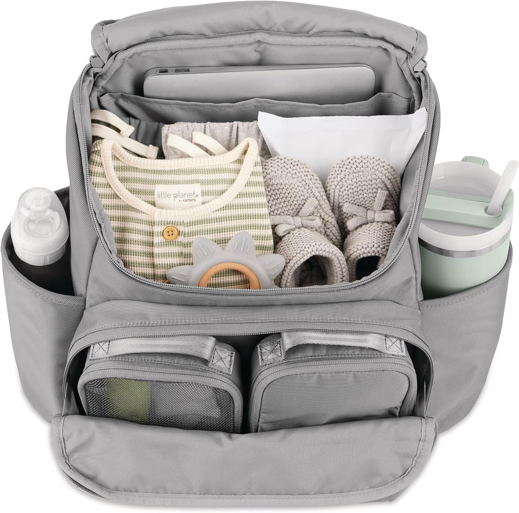 Skip Hop Mochila para pañales con cambiador portátil, bolsillo ajus...