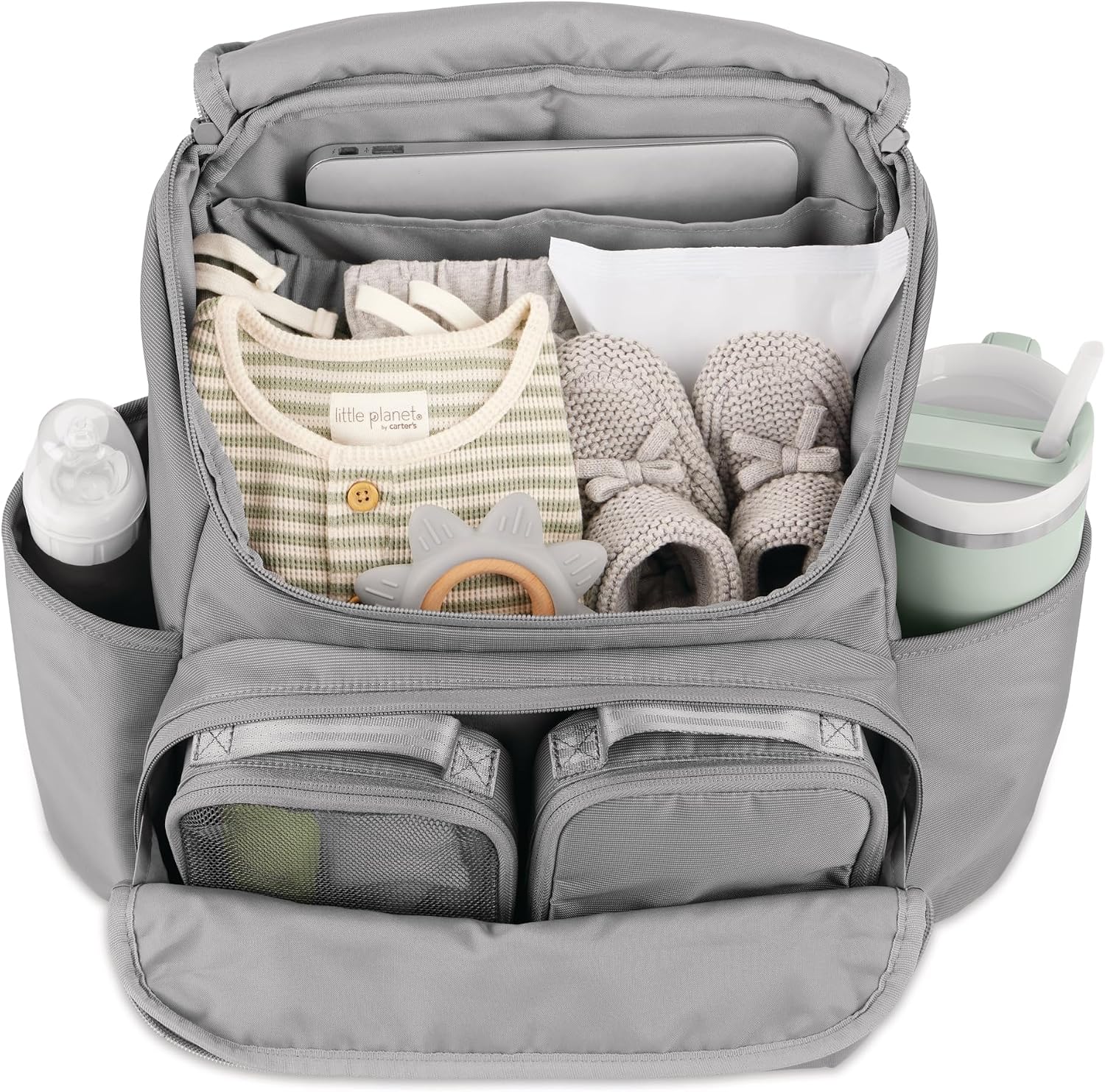 Skip Hop Mochila para pañales con cambiador portátil, bolsillo ajus...