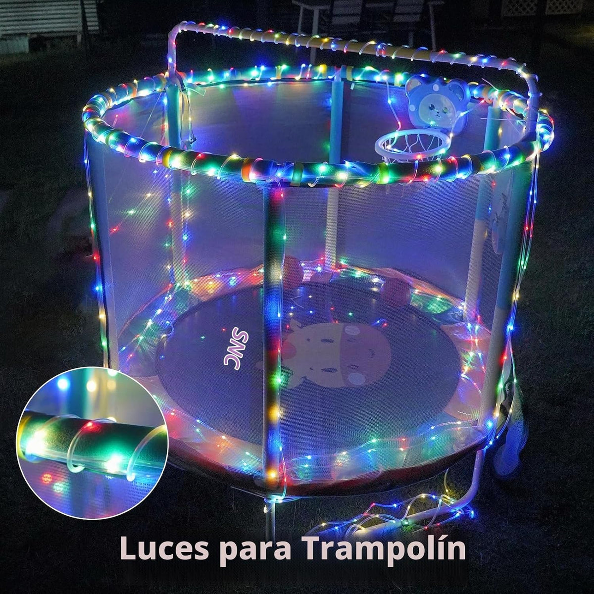 QITONG Cuerda de luces solares para exteriores, 66 pies, 200 luces...