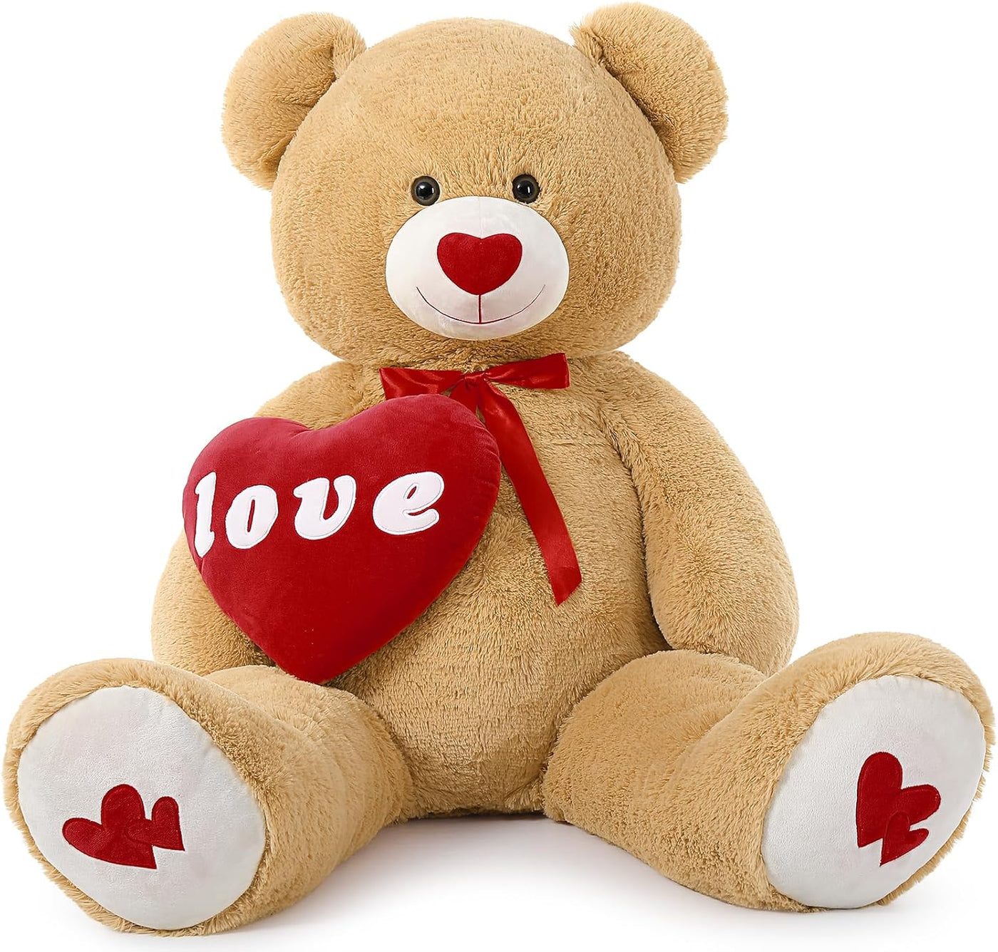 MorisMos Oso de peluche gigante con corazón, corazón de amor de 51...