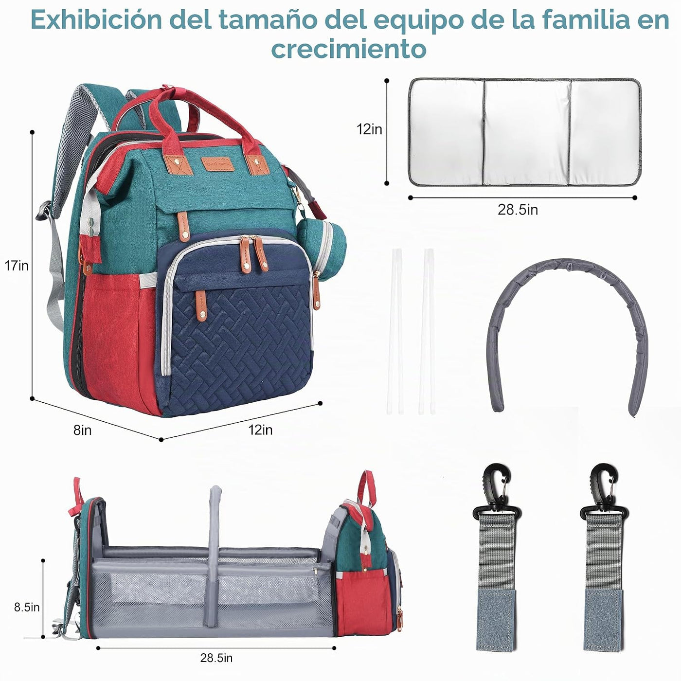 Shengmeister Mochila Bolsa de Pañales, Bolsa de Pañales para Bebé,...