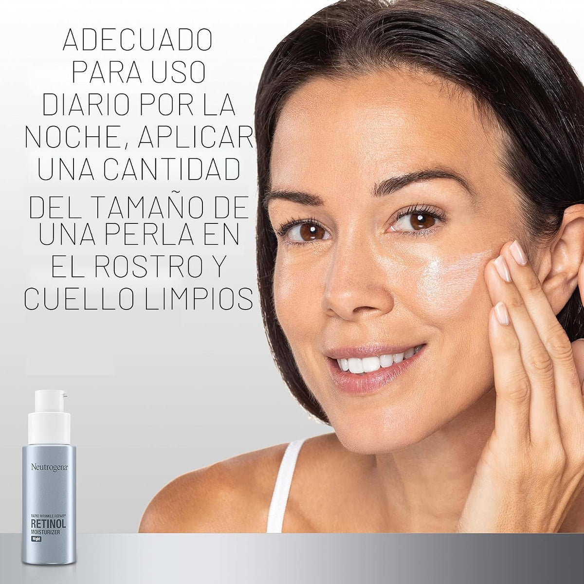 Neutrogena Crema hidratante facial con retinol, reparación rápida d...