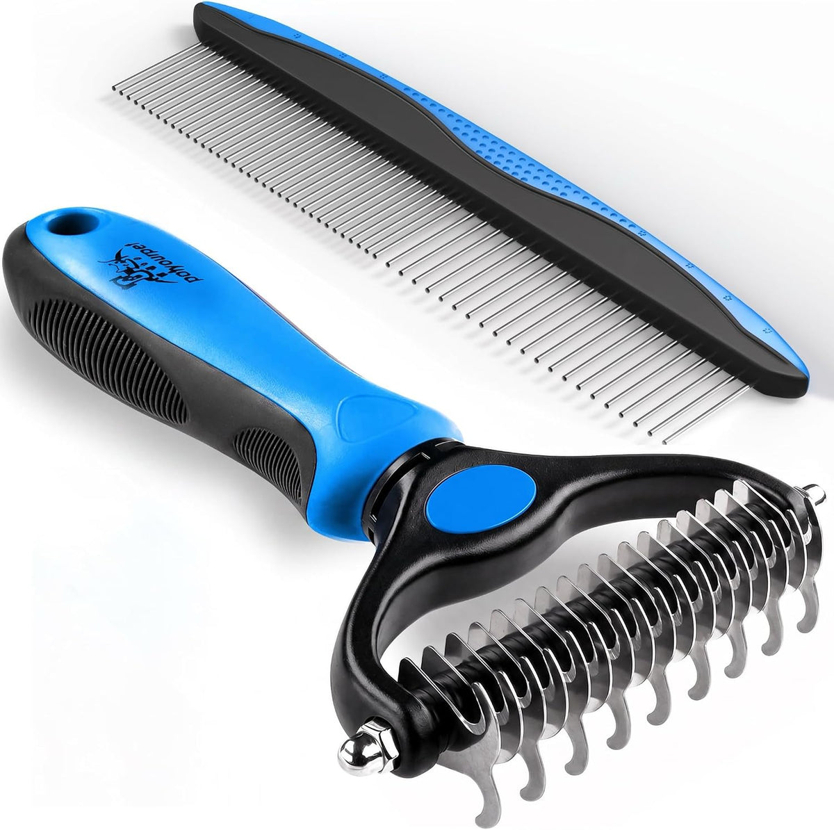 Pat Your Pet Combo de cepillo de deshedding y peine de metal | Cepi...