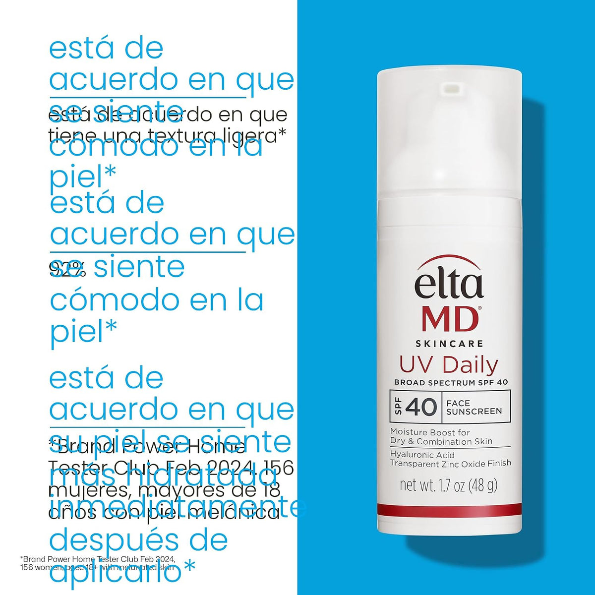 EltaMD Crema hidratante facial UV Diaria SPF 40 | Hidrata y protege...