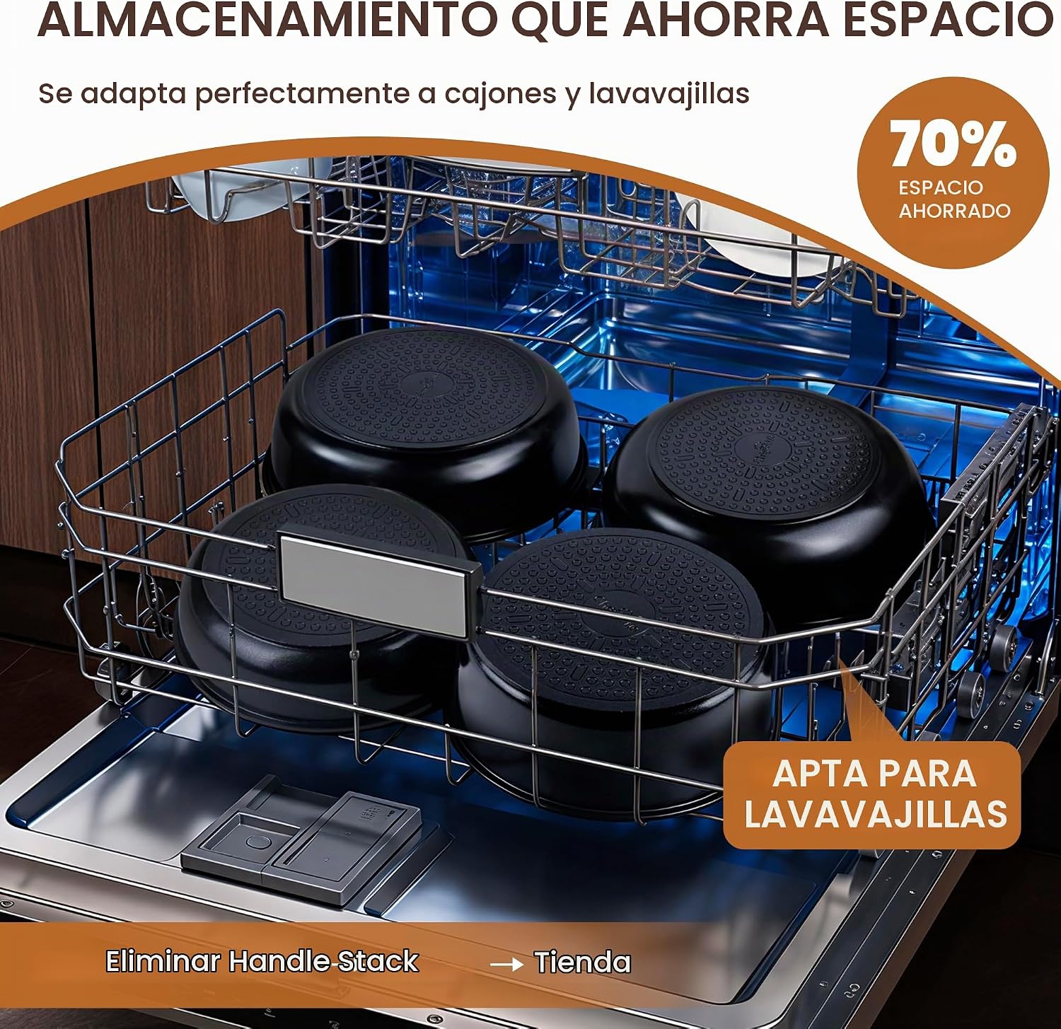 Juego de utensilios de cocina antiadherentes de cerámica de 20 piez...