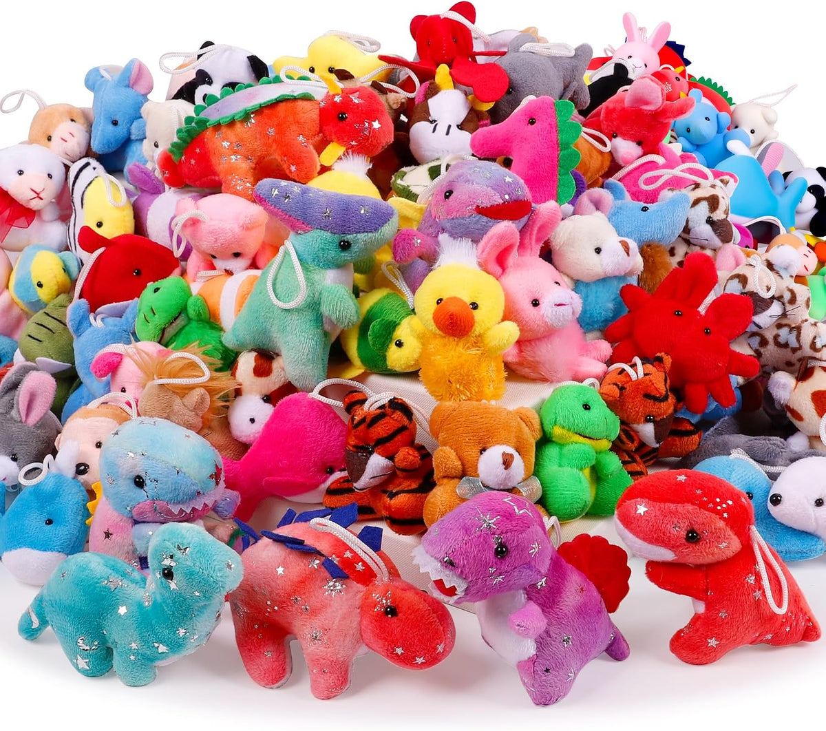 Paquete de 72 mini animales de peluche, premios de aula, pequeños a...