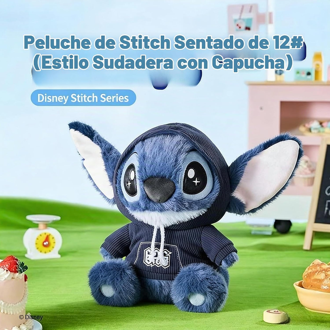 MINISO Disney Lilo &amp; Stitch - Peluche de punto sentado de 14 pu...