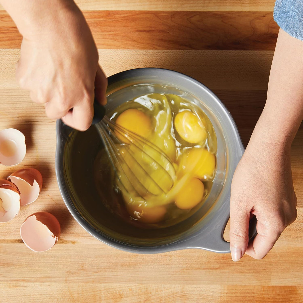 Rachael Ray Ceramics - Juego de cuencos para mezclar con boquilla d...