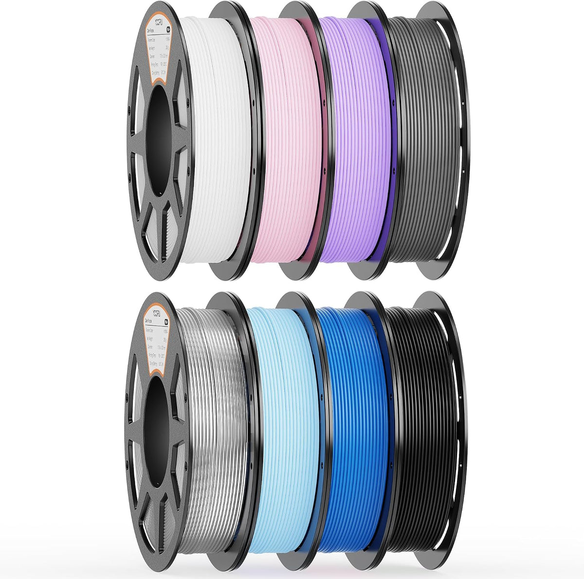 YOOPAI Filamento PLA de 0.07 in, 8.82 oz PLA+ y paquete mate y sedo...