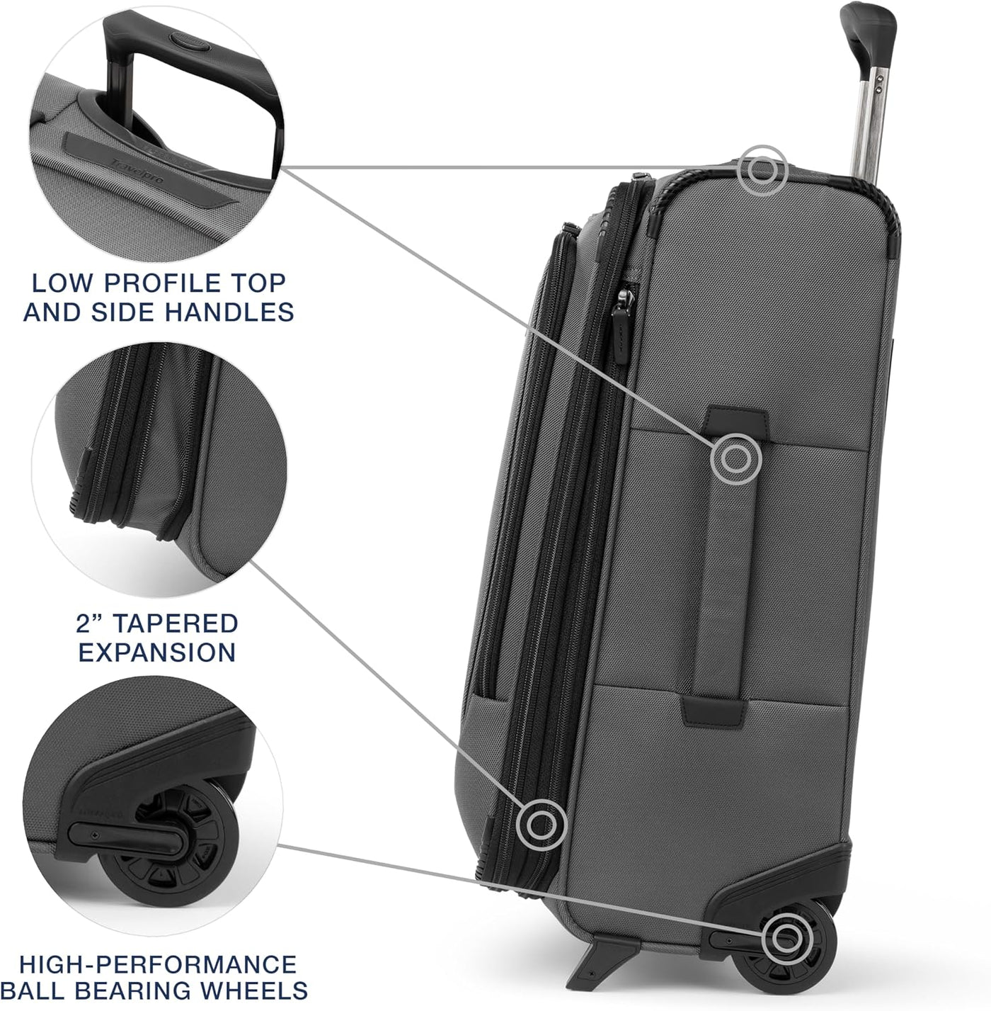 Travelpro Crew Classic - Equipaje ligero extensible Softside, malet...