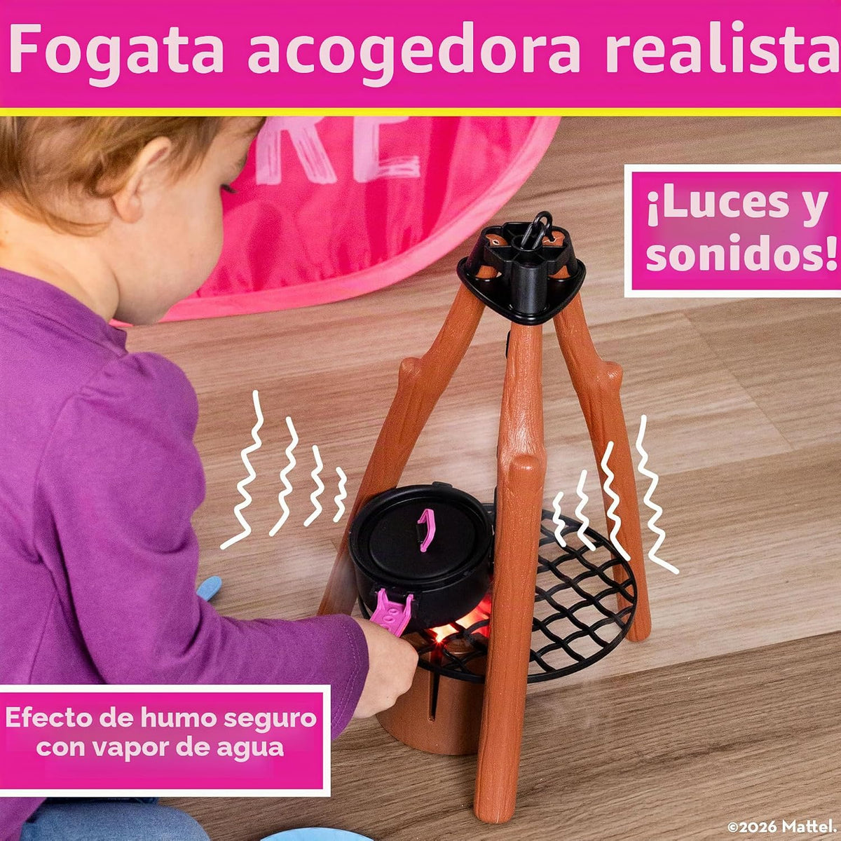 Barbie™ Tienda de campaña emergente, tienda de campaña desplegable...