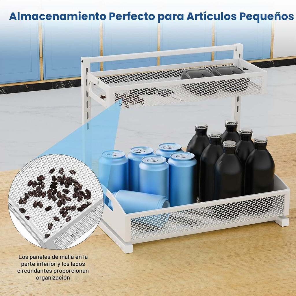 Petiza Organizador de Metal para Debajo del Fregadero, Organizador...