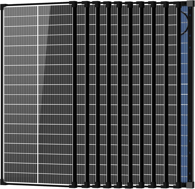 1000W biacial tipo N 18BB panel solar, 25.6% eficiencia 12V PV RV f...